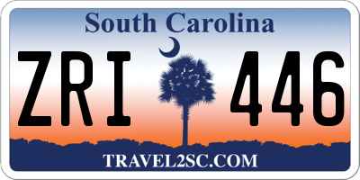 SC license plate ZRI446