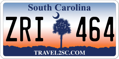 SC license plate ZRI464