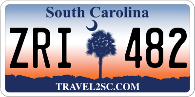 SC license plate ZRI482