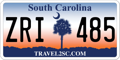 SC license plate ZRI485