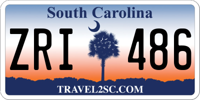 SC license plate ZRI486