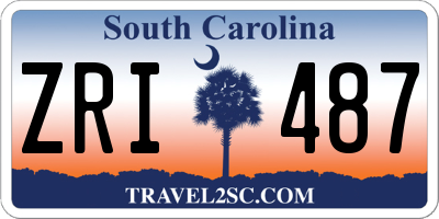SC license plate ZRI487