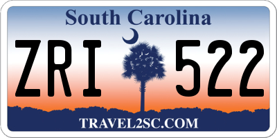 SC license plate ZRI522
