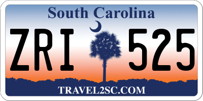SC license plate ZRI525