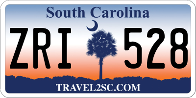 SC license plate ZRI528