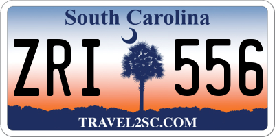 SC license plate ZRI556