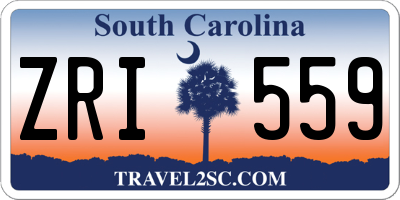 SC license plate ZRI559