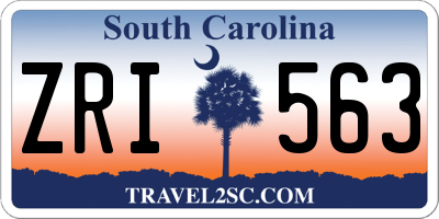 SC license plate ZRI563