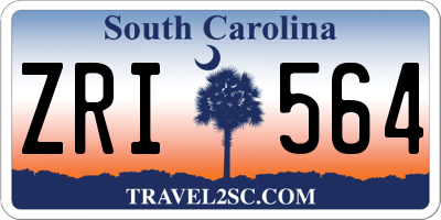 SC license plate ZRI564