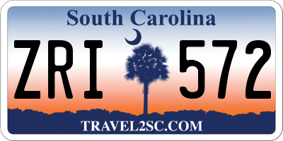 SC license plate ZRI572