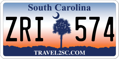 SC license plate ZRI574