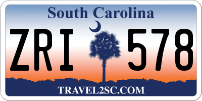 SC license plate ZRI578