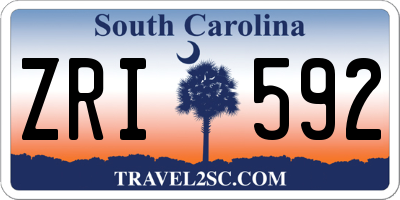 SC license plate ZRI592