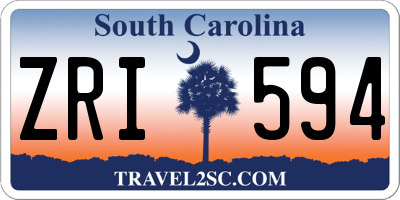SC license plate ZRI594