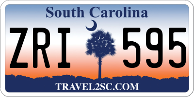 SC license plate ZRI595