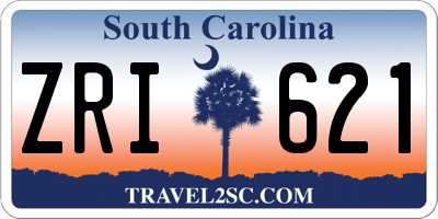SC license plate ZRI621