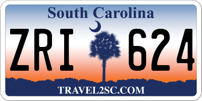SC license plate ZRI624