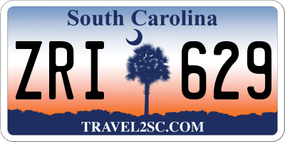 SC license plate ZRI629