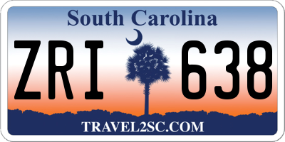 SC license plate ZRI638