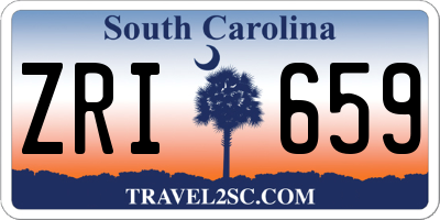 SC license plate ZRI659