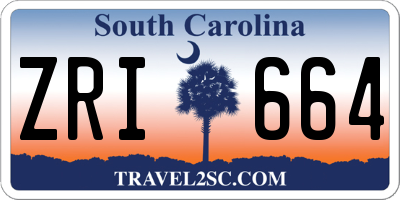SC license plate ZRI664