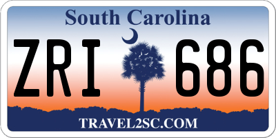 SC license plate ZRI686