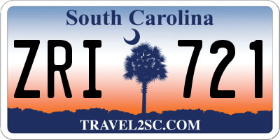 SC license plate ZRI721