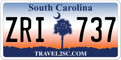 SC license plate ZRI737