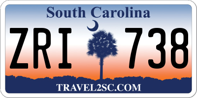 SC license plate ZRI738