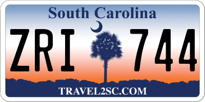 SC license plate ZRI744
