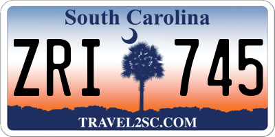 SC license plate ZRI745