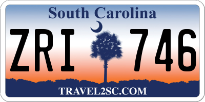 SC license plate ZRI746