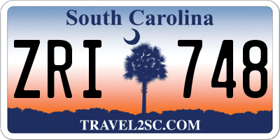 SC license plate ZRI748