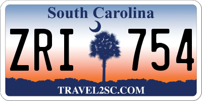 SC license plate ZRI754