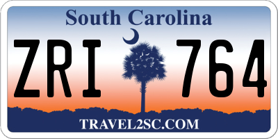 SC license plate ZRI764