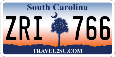SC license plate ZRI766