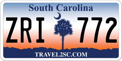 SC license plate ZRI772