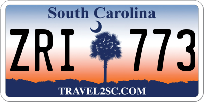 SC license plate ZRI773