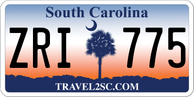 SC license plate ZRI775
