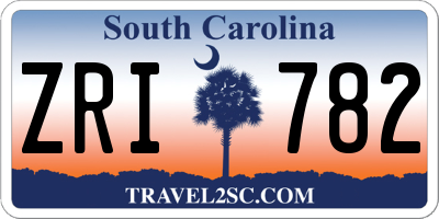 SC license plate ZRI782