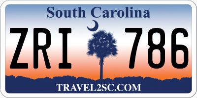SC license plate ZRI786