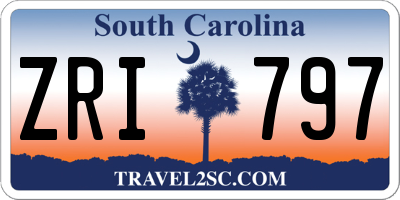 SC license plate ZRI797