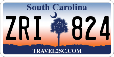 SC license plate ZRI824