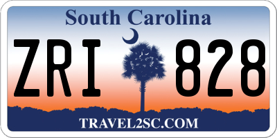 SC license plate ZRI828