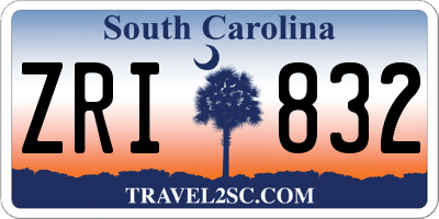 SC license plate ZRI832