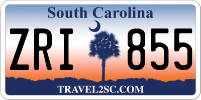 SC license plate ZRI855