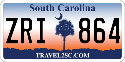SC license plate ZRI864