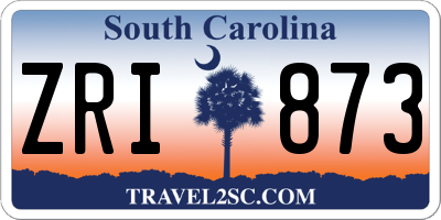 SC license plate ZRI873