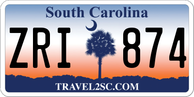 SC license plate ZRI874