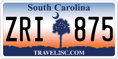 SC license plate ZRI875